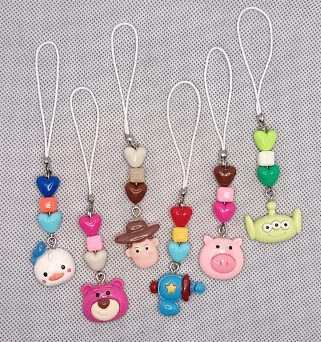 آویز موبایل و فلش مدل داستان اسباب بازی (پک ۳ و ۴ و ۶ عددی)