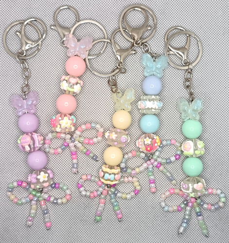 بگ چارم و جاسوییچی مدل پاستلی شبتاب (۵ رنگ)